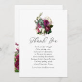 ヴィンテージアリスinワンダーランド赤ちゃんシャワー サンキューカード (正面/裏面)