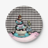 ヴィンテージアリスinワンダーランド赤ちゃんシャワー ペーパープレート (正面)