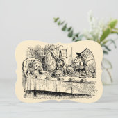 ヴィンテージアリスinワンダーランド赤ちゃんシャワー 招待状 (スタンド正面)