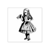 ヴィンテージアリスinワンダーランド飲む私のボトルアート ラバースタンプ (インプリント)