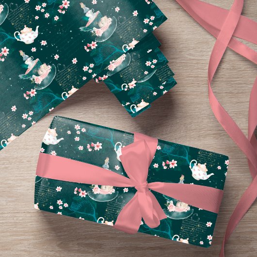 ヴィンテージアリスinワンダーランド魔法のデコパージュ ラッピングペーパー