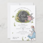 ヴィンテージアリスinワンダーランド |うさぎの穴を下る 招待状 (正面)