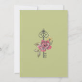 ヴィンテージアリスinワンダーランド |うさぎの穴を下る 招待状 (裏面)