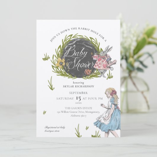 ヴィンテージアリスinワンダーランド |うさぎの穴を下る 招待状 (スタンド正面)