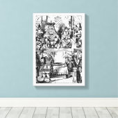 ヴィンテージアリスinワンダーランド，クイーン・オブ・ハート裁判 キャンバスプリント (インサイチュ (ウッドフロア))