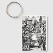 ヴィンテージアリスinワンダーランド,クイーン・オブ・ハート裁判 キーホルダー (正面)