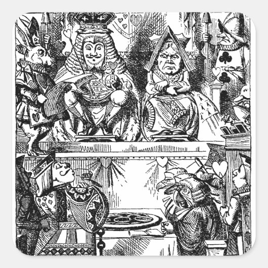 ヴィンテージアリスinワンダーランド，クイーン・オブ・ハート裁判 スクエアシール (正面)