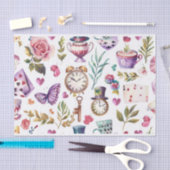 ヴィンテージアリスinワンダーランド・コラージュ・デクページ 薄葉紙 (クラフト)