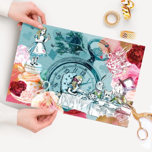 ヴィンテージアリスinワンダーランド・コラージュ・デクページ 薄葉紙