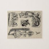 ヴィンテージアリスinワンダーランド,テンニエルキャラクター ジグソーパズル (横)