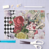 ヴィンテージアリスinワンダーランド・デカップホワイトウサギ 薄葉紙 (クラフト)