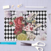 ヴィンテージアリスinワンダーランド・デカップホワイトウサギ 薄葉紙 (クラフト)