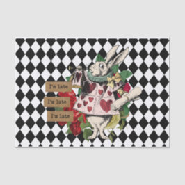 ヴィンテージアリスinワンダーランド・デカップホワイトウサギ 薄葉紙