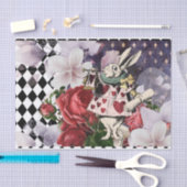 ヴィンテージアリスinワンダーランド・デカップホワイトウサギ 薄葉紙 (クラフト)