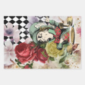 ヴィンテージアリスinワンダーランド・デクページ ラッピングペーパーシート (正面3)