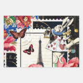 ヴィンテージアリスinワンダーランド・デクページ ラッピングペーパーシート (正面3)