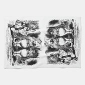 ヴィンテージアリスinワンダーランド、トゥィードルダム・トゥィードルディー キッチンタオル (横)