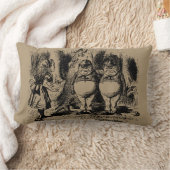 ヴィンテージアリスinワンダーランド、トゥィードルダム・トゥィードルディー ランバークッション (ブランケット)