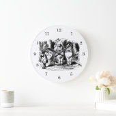 ヴィンテージアリスinワンダーランド、トゥィードルダム・トゥィードルディー ラージ壁時計 (ホーム)