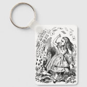 ヴィンテージアリスinワンダーランド,トランプ 飛んでいる キーホルダー (正面)