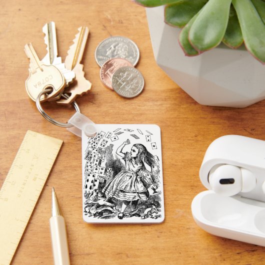ヴィンテージアリスinワンダーランド,トランプ 飛んでいる キーホルダー (デスク)
