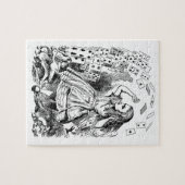 ヴィンテージアリスinワンダーランド，トランプ 飛んでいる ジグソーパズル (横)