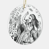 ヴィンテージアリスinワンダーランド,トランプ 飛んでいる セラミックオーナメント (左)