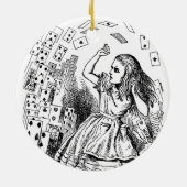 ヴィンテージアリスinワンダーランド,トランプ 飛んでいる セラミックオーナメント (裏面)