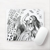 ヴィンテージアリスinワンダーランド，トランプ 飛んでいる マウスパッド (マウス)