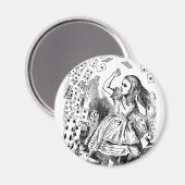 ヴィンテージアリスinワンダーランド，トランプ 飛んでいる マグネット (正面/裏面)