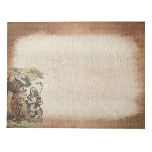 ヴィンテージアリスinワンダーランド ノートパッド (正面)