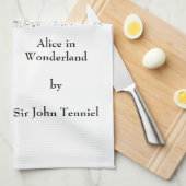 ヴィンテージアリスinワンダーランド，ハンプティ・ダンプティ・オン・ウォール キッチンタオル (四つ折り)