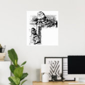 ヴィンテージアリスinワンダーランド,ハンプティ・ダンプティ・オン・ウォール ポスター (ホームオフィス)