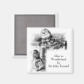 ヴィンテージアリスinワンダーランド，ハンプティ・ダンプティ・オン・ウォール マグネット (正面/裏面)