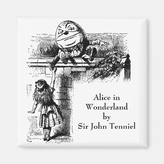 ヴィンテージアリスinワンダーランド，ハンプティ・ダンプティ・オン・ウォール マグネット (正面)