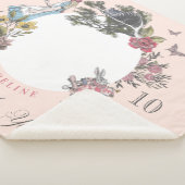 ヴィンテージアリスinワンダーランド |ベビー月マイルストーン シェルパブランケット (3/4)