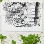 ヴィンテージアリスinワンダーランド,紅茶パーティーシーン キッチンタオル (折り畳み)