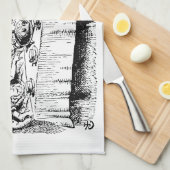 ヴィンテージアリスinワンダーランド,紅茶パーティーシーン キッチンタオル (四つ折り)