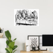 ヴィンテージアリスinワンダーランド,紅茶パーティーシーン ポスター (ホームオフィス)