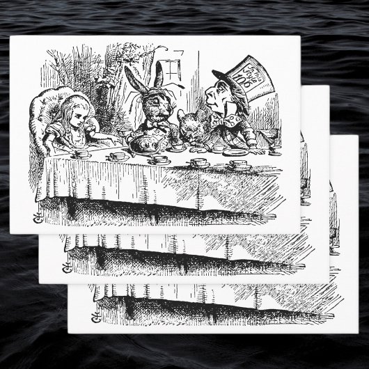 ヴィンテージアリスinワンダーランド,紅茶パーティーシーン ラッピングペーパーシート