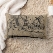 ヴィンテージアリスinワンダーランド，紅茶パーティーシーン ランバークッション (ブランケット)