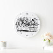 ヴィンテージアリスinワンダーランド,紅茶パーティーシーン ラージ壁時計 (ホーム)