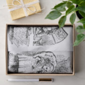 ヴィンテージアリスinワンダーランド,紅茶パーティーシーン 薄葉紙 (ギフト)