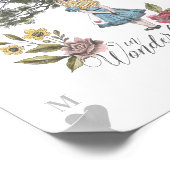 ヴィンテージアリスinワンダーランド | Alice & Cheshire cat ポスター (角)