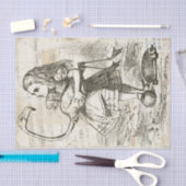 ヴィンテージアリスin Wonderland Flamingo Decompage 薄葉紙 (クラフト)