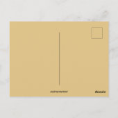 ヴィンテージアリゾナの地図サボテンとサグアーロブロッサム ポストカード (裏面)