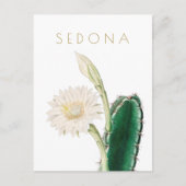 ヴィンテージアリゾナの花は世紀半ばを旅行 ポストカード (正面)