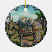 ヴィンテージアリゾナデザートアンドドンキーオーナメント セラミックオーナメント (裏面)