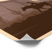 ヴィンテージアリゾナナナショナルパークイラストレーション ポスター (角)