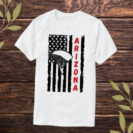 ヴィンテージアリゾナパラグライディングスカイダイビングパラシュート Tシャツ